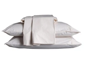 100% Certified Organic Cotton Percale Sheet Set - Picture 1 of 10
