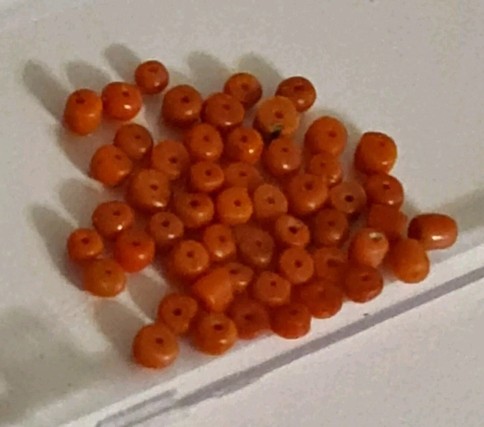 Vintage Antique Natural Coral Beads Salmon 5.6 grams 🇮🇹  - Image 1 of 4