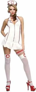 ER Nurse E.R. White Red Secret Wishes Fancy Dress Halloween Sexy Adult Costume - Picture 1 of 6