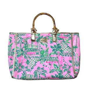 NWT Lilly Pulitzer Greydon Canvas Tote in Mandevilla Baby Always Worth It Purse - Picture 1 of 8