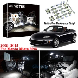 6x White Interior Map LED Light Package Kit For 2009-2015 Mazda Mx-5 Miata Mx5 - Picture 1 of 12