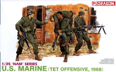 Dragon 1/35 3305 US Marines (TET Offensive) (Vietnam War) (NAM Series) (4 Figs) - Image 1 of 2