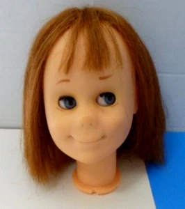 CHARMIN' CHATTY HEAD PARTS REPAIR DOLL HEAD ONLY MATTEL 1960'S FOR 25" - Picture 1 of 6