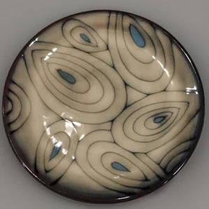 Pier 1 Salad Plate Teal Reactive Set Of 2 - Picture 1 of 9