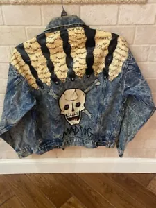 Maßgefertigte Schlangenhaut Levi Jeansjacke Größe: Herren Large - Bild 1 von 3