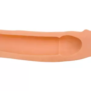 Cyberskin Hollow Penis Extension. Adds 1.75" to Length and 0.3" to Girth. - Picture 1 of 5