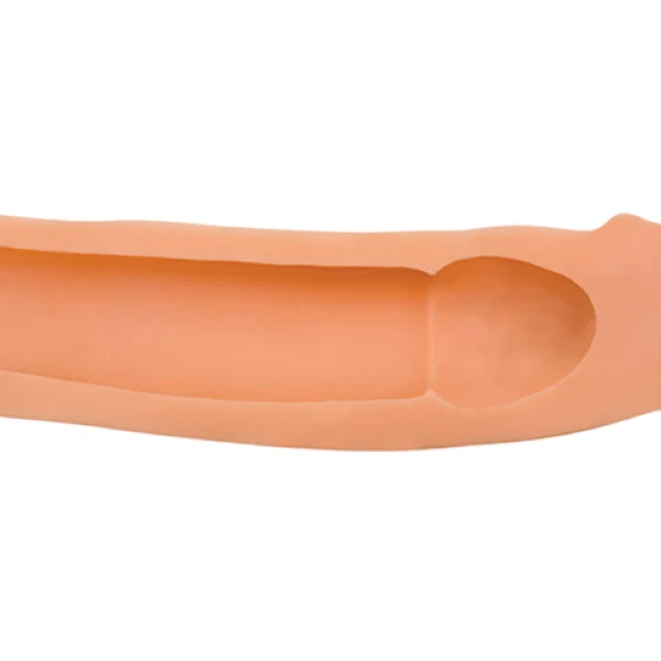 Cyberskin Hollow Penis Extension. Adds 1.75" to Length and 0.3" to Girth. - Image 1 of 4