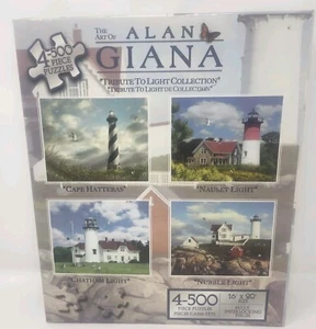 Alan Giana Tribute to Light Collection 4 Puzzle Pack 500 Pieces Each NEW SEALED  - Picture 1 of 5