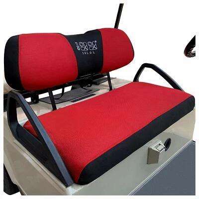 Golf Cart Seat Cover for Yamaha Club Car Precedent Red Mesh Golf Cart Cover  - Image 1 of 4