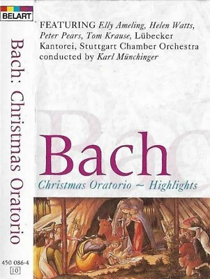 Bach Christmas Oratorio Highlights CASSETTE ALBUM Elly Ameling Peter Pears Foto 1 de 4