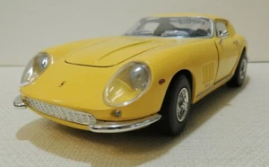 1:18 SCALE 1966 FERRARI 275 GTB-4 YELLOW BY ERTL EUROPEAN CLASSICS (NO BOX) - Picture 1 of 11
