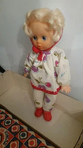 SOVIET USSR RUSSIA DOLL KUKLA VINTAGE RARE IN BOX PLASTIC CELLULOID GIRL - Picture 1 of 10