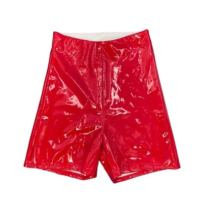 Pantalones Cortos Love J Talla S Rojo Vinilo Nylon PVC NUEVOS SIN ETIQUETAS Foto 1 de 4