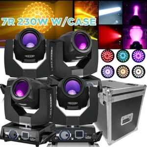 230W 7R Beam Zoom Sharpy 24Prism DMX Stage Lighting Moving Head Light Disco+Case - Picture 1 of 21