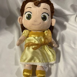Disney Store Animators Beauty Beast Belle bambola peluche morbida giocattolo 12"" bambino P3 - Foto 1 di 3