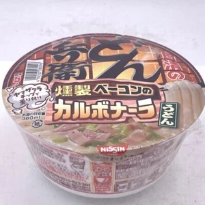Nissin Donbin Carbonara Cream Smoked Bacon Udon Noodle 81g - Picture 1 of 5