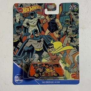 Hot Wheels Premium Pop Culture DC Batman '66 Dodge A100 2/5 Real Riders Diecast - Picture 1 of 4
