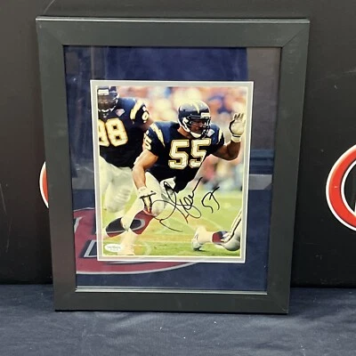 Junior Seau Autographed 8x10 Photo Framed JSA COA San Diego Chargers - Image 1 of 3
