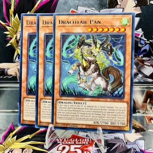 3x Yugioh Playset Dracotail Pan JUSH-EN003 Rare 1st Ed Near Mint - Picture 1 of 1