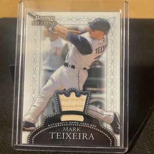 Tarjeta de murciélago usada Bowman Sterling Mark Teixeira Rangers 2005 #BS-MTE; - Imagen 1 de 2