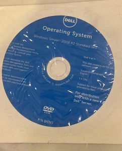 DELL Microsoft Windows Server 2008 R2 Standard SP1 Operating System DVD -Free Sh - Picture 1 of 1