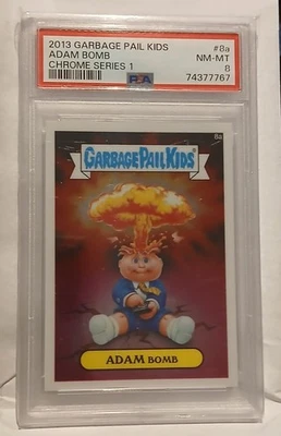 2013 Garbage Pail Kids ADAM BOMB Chrome Series 1 #8a  PSA 8  - Image 1 of 2