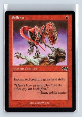 (3x) REFLEXES – MTG Magic the Gathering Card – Urza's Saga – Common - Image 1 of 4