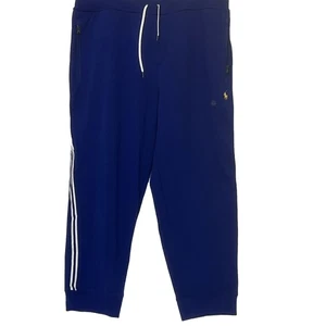 Polo Ralph Lauren Herren Sixe 2XB Double Knit Stripe Jogger Jogginghose Royalblau - Bild 1 von 14
