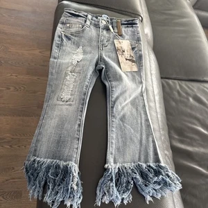 Hannah Banana Size 5 Bell   Bottomed Jeans NWT - Picture 1 of 6