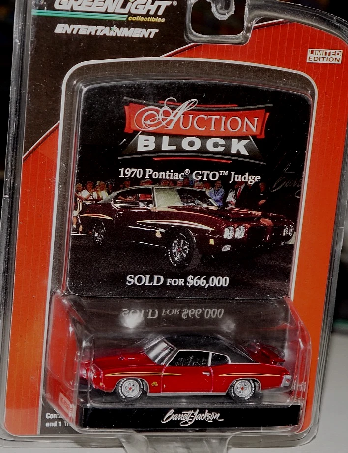 Bloque de subasta Greenlight 1970 Pontiac GTO Judge Barrett Jackson Foto 1 de 1