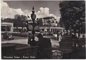 CHIANCIANO TERME - SIENA - PIAZZA ITALIA - VIAGG. 1956 -27818- - Picture 1 of 1