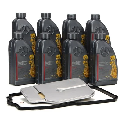 OE-CULT Hydraulikfilter Satz 8L ORIGINAL Getriebeöl MB 236.15 für MERCEDES 7-Gang 722.9