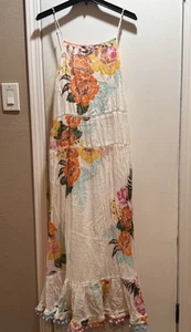 Preowned Farm Rio Pom Pom Havana Floral Dress Size XL - Picture 1 of 10