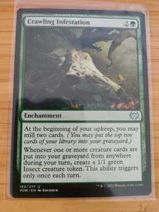 MTG Crawling Infestation 193 Innistrad: Crimson Vow M/NM Free UK P&P - Picture 1 of 2