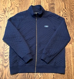 LL Bean Quilted Full Zip Sweater Large Jacke Pullover - Bild 1 von 4