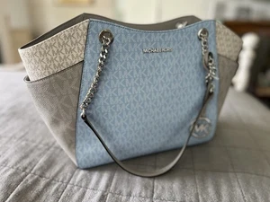 Michael Kors Jet Set Cadena MK Logo Bolso de Hombro Bolso Cartera Bolso Nuevo $558 Sexy - Imagen 1 de 6