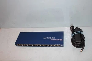 NETGEAR GS116 16-Port Ethernet Switch with ADAPTER - Afbeelding 1 van 5