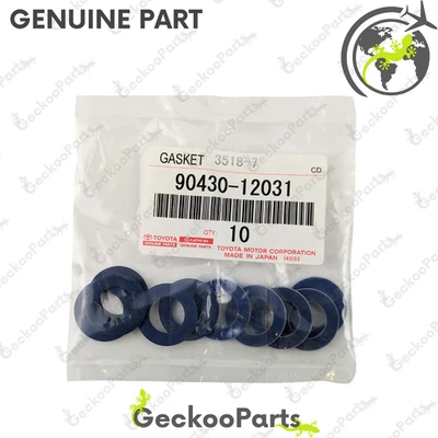 Toyota Genuine Lexus Oil Filter Drain Plug Washer Gasket OEM 90430-12031 10 Pcs - Image 1 of 4
