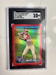 Actualización cromada Topps 2024 Bobby Witt Jr All Star Game Red Refractor 5/5 SGC 10 - Imagen 1 de 2