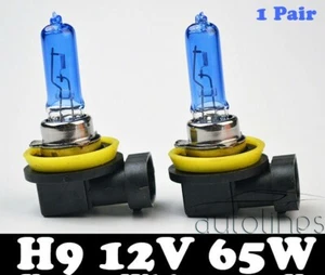 H9 12V 65W Xenon White 6000k Halogen Car Headlight Lamp Globes / Bulbs LED HID - Picture 1 of 7