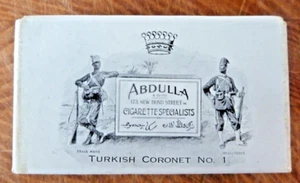 Caja de cigarrillos Abdulla contenida 10 cigarrillos corona turca 173 nuevo Bond St London - Imagen 1 de 3