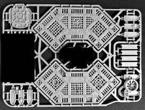 Plataformas de terreno 40K barandillas pórticos transterránicos SIN grúa Spru C Mechanicus - Imagen 1 de 1