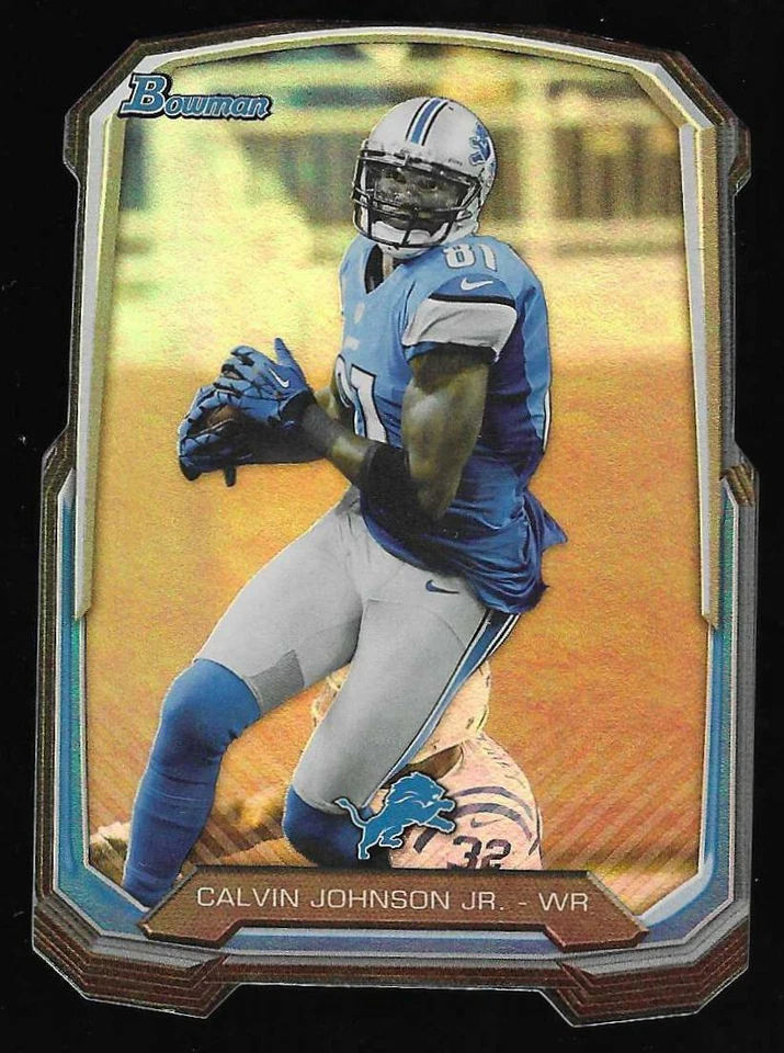 2013 Bowman Die Cut Calvin Johnson Lions - Image 1 of 1