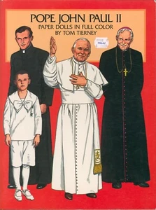 Papst Johannes Paul II Papierpuppen 1984 Tierney Altar Junge Universität Student Priester - Bild 1 von 7