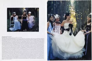 2004 Vera Wang brides bridal fashion 2-page MAGAZINE AD - Picture 1 of 1