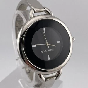 Nine West Silver Watch w/ Black Details, NWT! - Picture 1 of 2