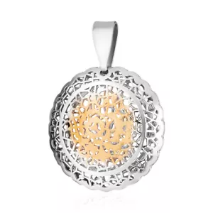Kettenanhänger Silber Anhänger Kette 925 Silber teils vergoldet Markenschmuck - Bild 1 von 2