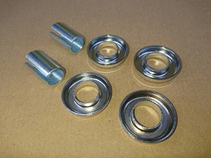 RALEIGH CHOPPER MK1 MK2 MK4 REPUESTO CROMO BARRA SISSY RESORTE TAZAS E INSERTOS - Imagen 1 de 3