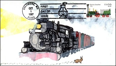 Scott 2365 - 22 Cents Brother Jonathan DeRossett Hand Painted FDC - Image 1 of 2