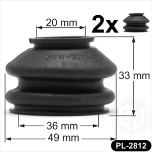 Ball Joint Dust Cover Large 2 x 20/36mm Rubber Universal boots track rod end Car - Picture 1 of 4